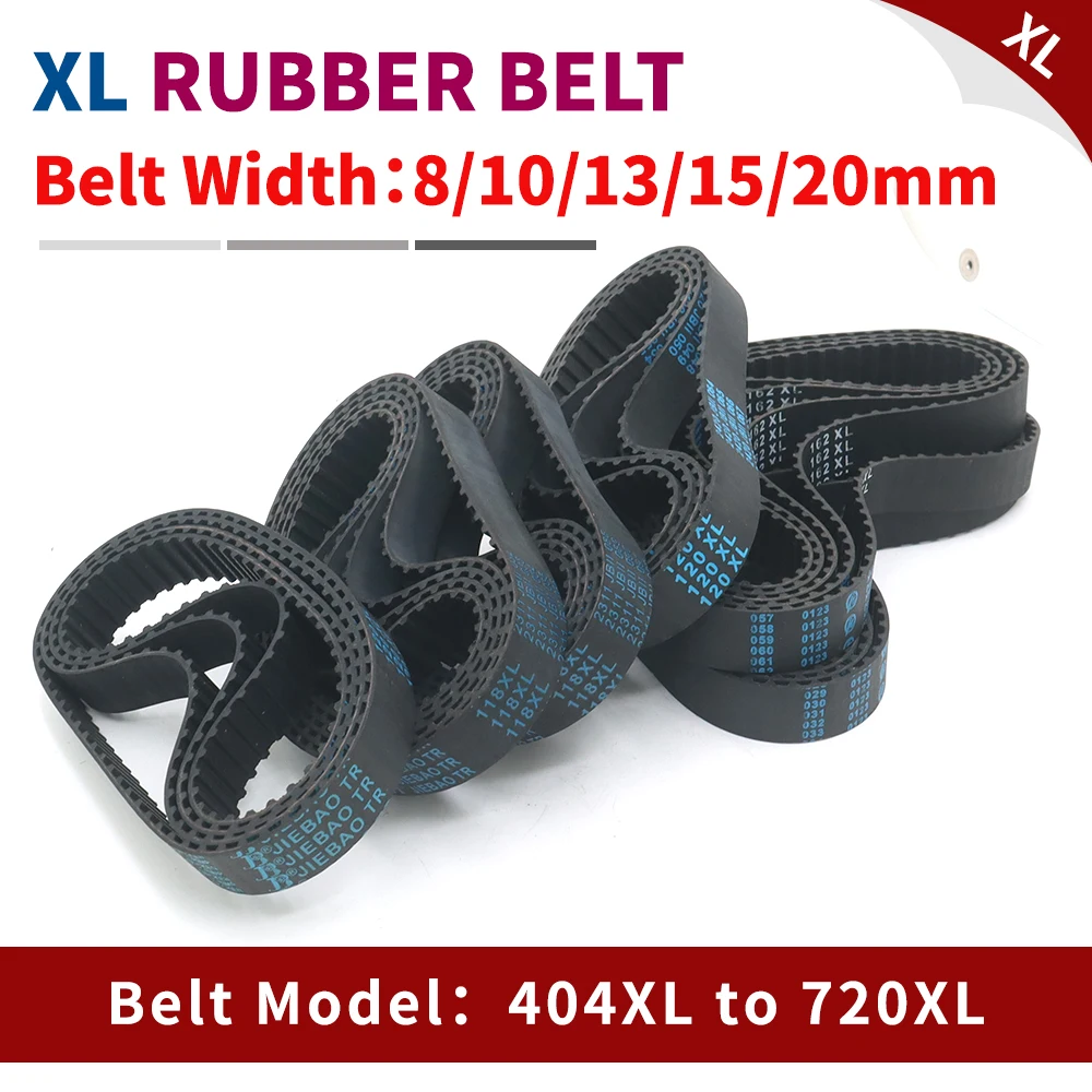 XL Timing Belt Model 404XL to 720XL Belt XL Toothed Belt 8mm 10mm XL Rubber Belt 13mm 15mm XL Pulley Belt 20mm XL Belt Pulley XL