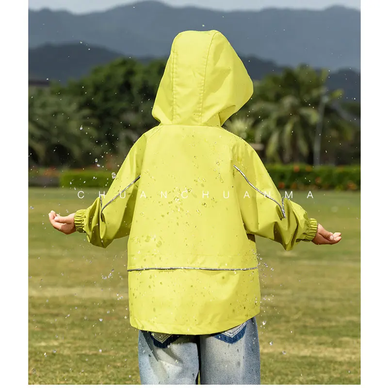 Boys Jackets 2025 Spring New Coats for Kids Outdoor Waterproof Children Windbreaker Teenagers Handsome Hooded Outerwear