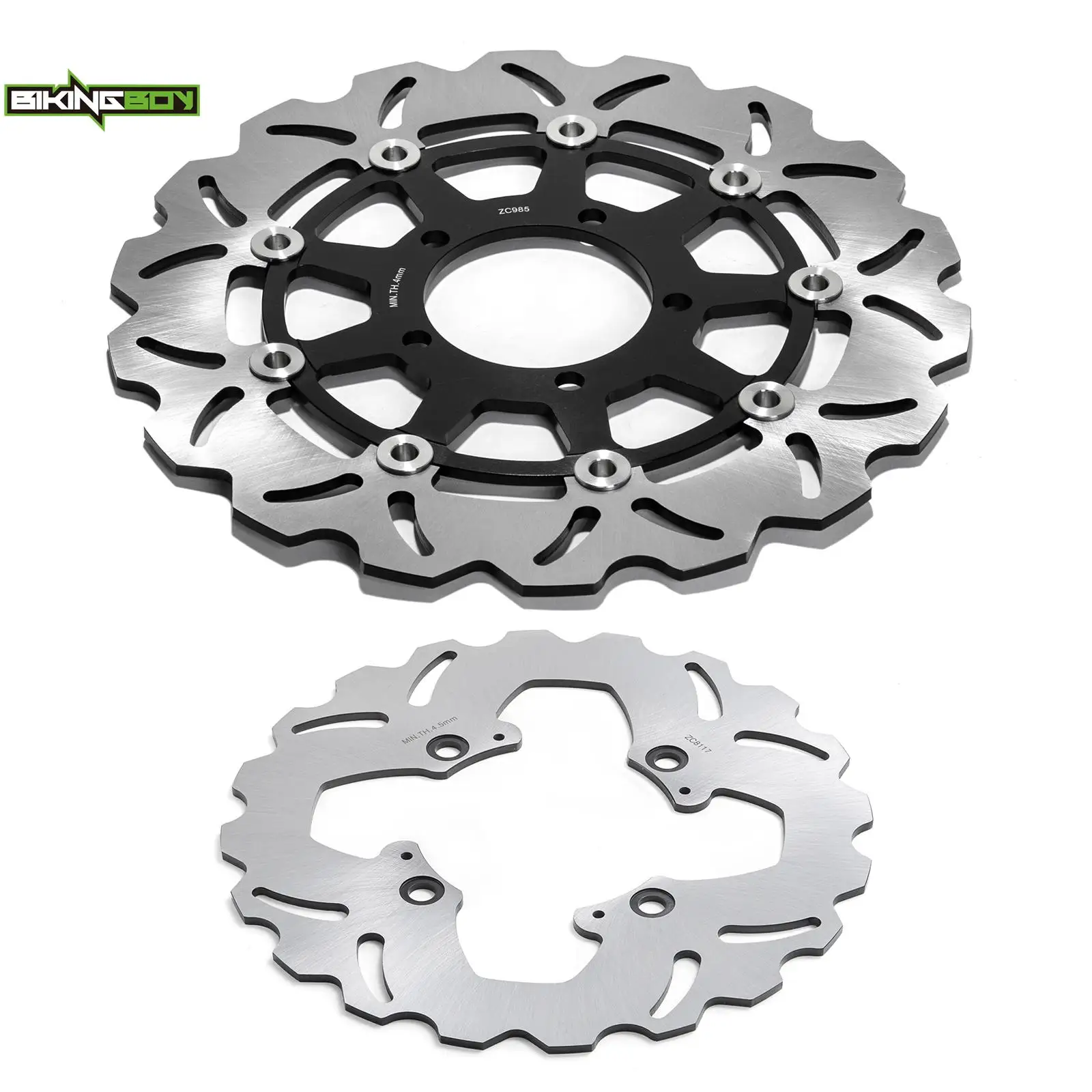 BIKINGBOY For Bonneville 1200 Bobber / 900 T100 Street Cup 900 Street Scrambler / Twin 900 17-23 Front Rear Brake Discs Rotors