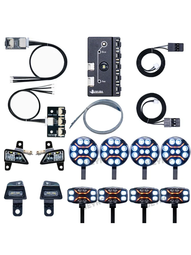 1:14e Schaal Daklichten Verlichting Control Board voor Tamiya RC Truck SCANIA 770S R620 Volvo FH16 Benz Arocs MAN TGX Auto - afbeelding 2