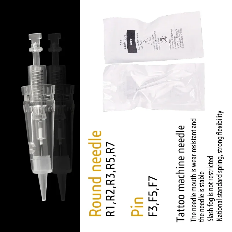 Disposable Sterilized Tattoo Cartridge Needles Bayonet 10/20/50/100PCS Permanent Makeup F3 F5 F7 R1 R2 R3 R5 R7 for Eyebrow Lips