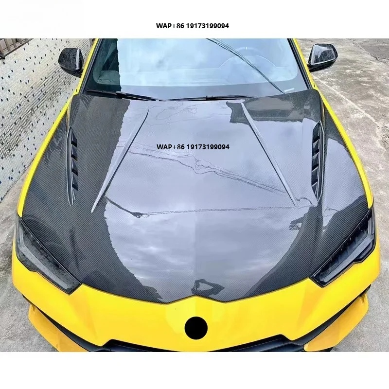 High Quality 3K Dry Carbon Fiber Car Hood for Urus 2018-2024 Upgrade Performance Design Vented Bonnet Engine Hoods