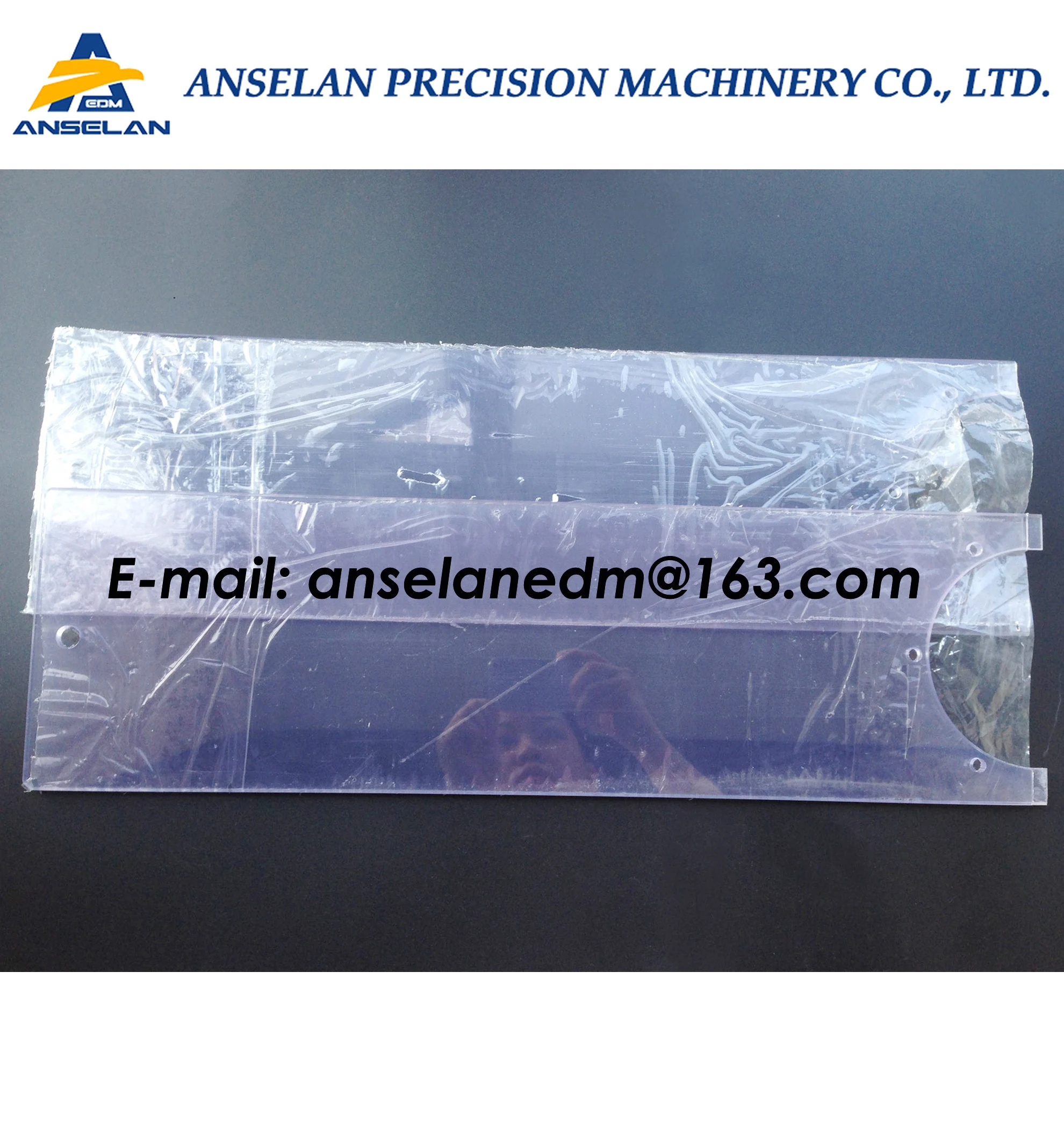 (2pcs/pack) AQ600L edm Slide Plate A+B Set 1640x176x6Tmm for Sodic k AQ600 Wire Cut EDM Machine use good acrylic material