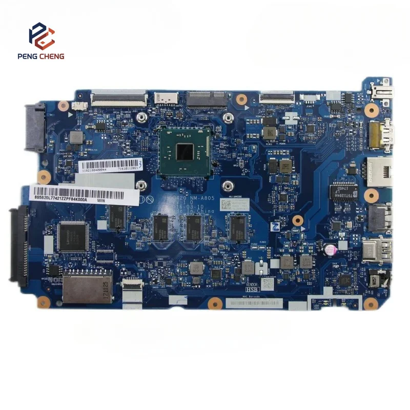 For Lenovo IdeaPad 110-14IBR Motherboards NM-A805 Laptop Mainboard with CPU N3060 4G RAM 100% Tested Ok