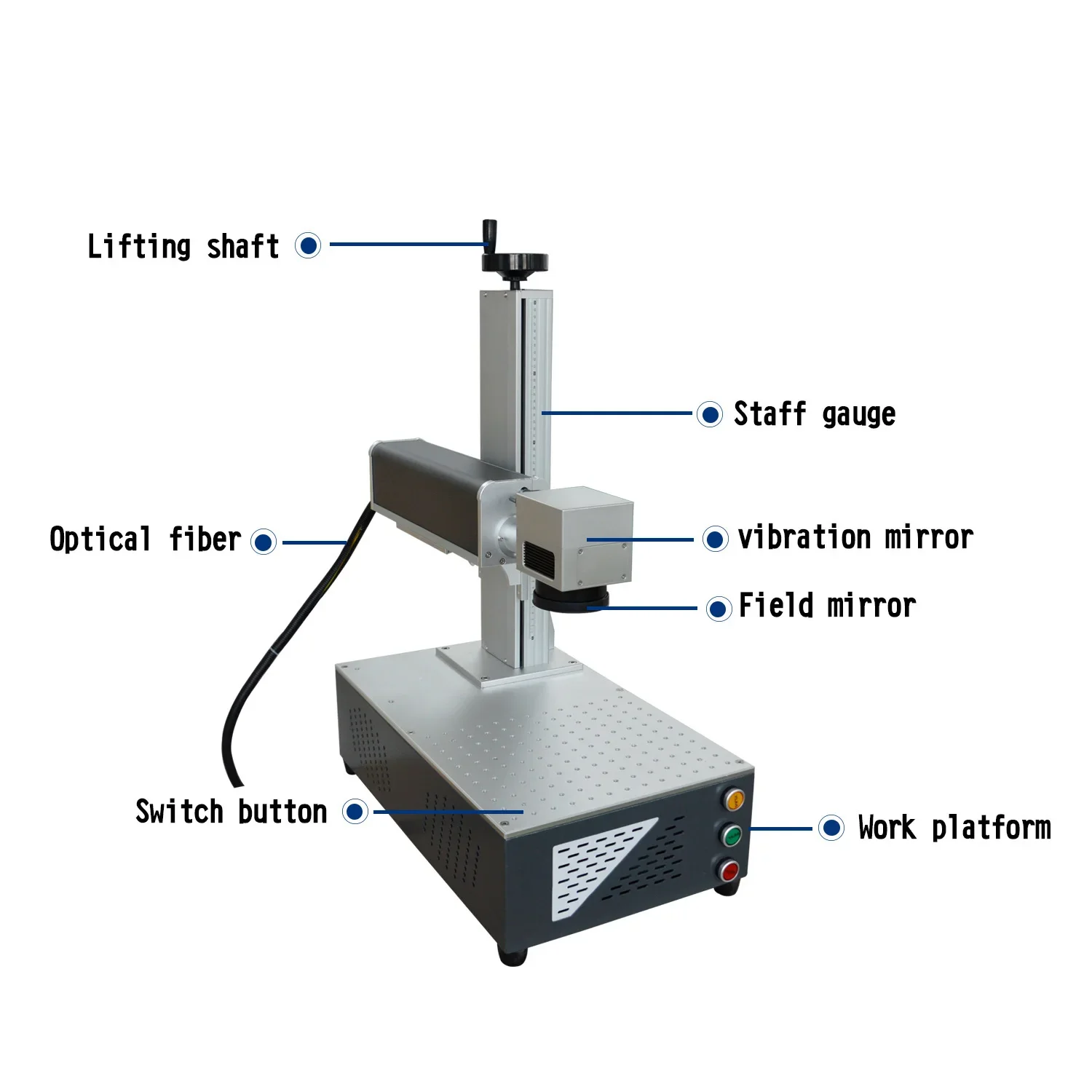 JPT Raycus 50w 30w 20w Fiber Laser Machine 60W M7 MOPA Colorful Metal Laser Marking Machine Support EZCAD 2