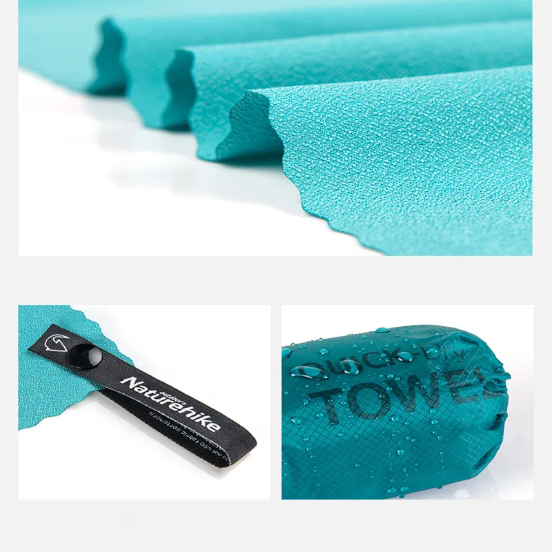 Verdickte Mikrofaser-Handtücher, schnell trocknende, saugfähige Sport- und Campinghandtücher, ultraweiche, tragbare Handtücher für Fitness, Schwimmen, Yoga und Strand – Detail 2