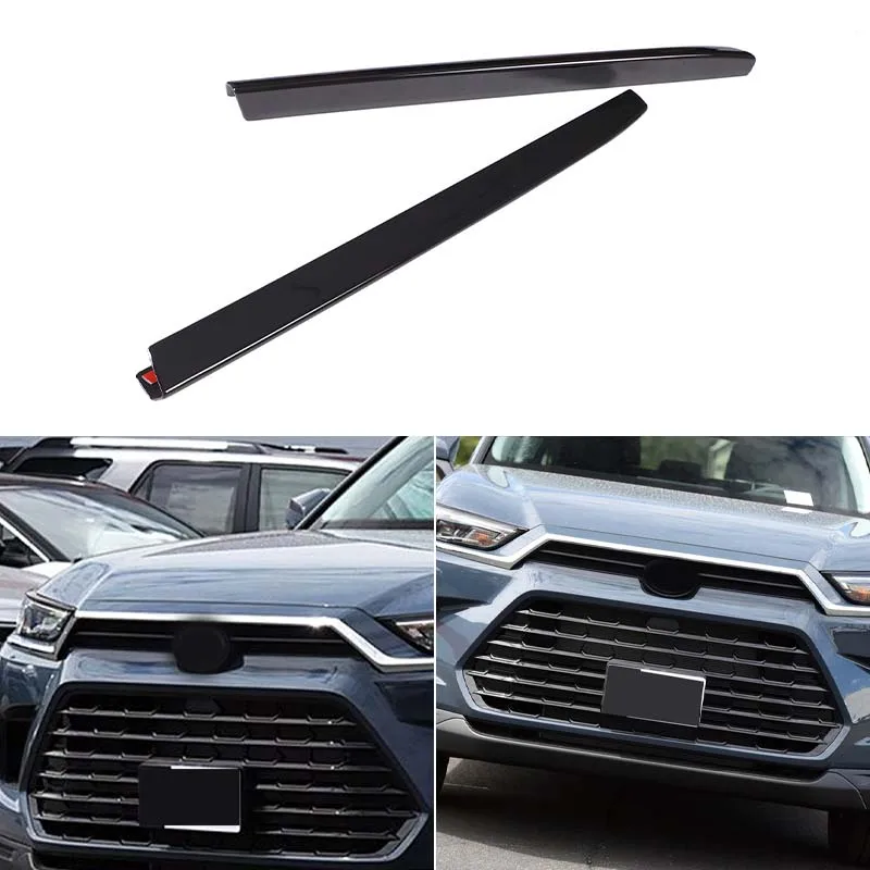 

For Toyota Grand Highlander AS10 2024 2025+ Automotive Front Grille Decorative Strip ABS Automotive Modification Accessories
