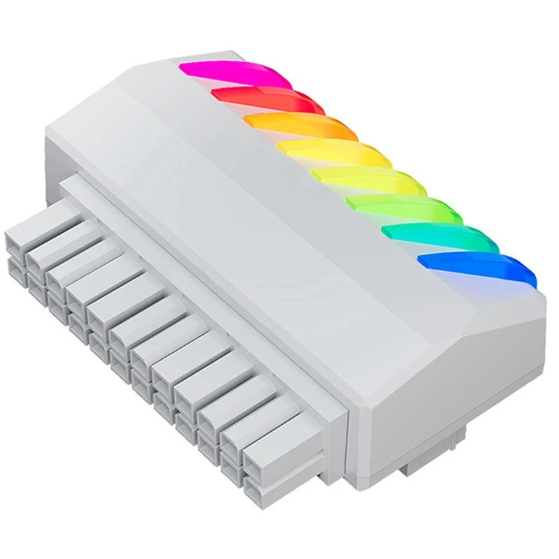 

DIY Power Supply 90 Degree Motherboard 24Pin Adapter ARGB Right Angle Power Supply Steering Connector