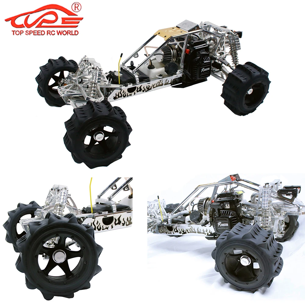 Upgrade Top Big Sand Paddle Wheel Tyre Skin (Front Rear Same for 1/5 HPI ROFUN ROVAN KM BAJA 5B 5T 5SC Kraton 8s Losi DBXL-E 2.0