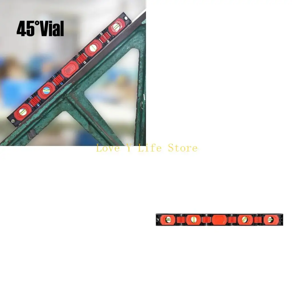 

L74C 24 -дюймовый уровень магнитного духа, с мощными магнитами резиновой ударной, включают 4 пузырьки на уровне простых чтений