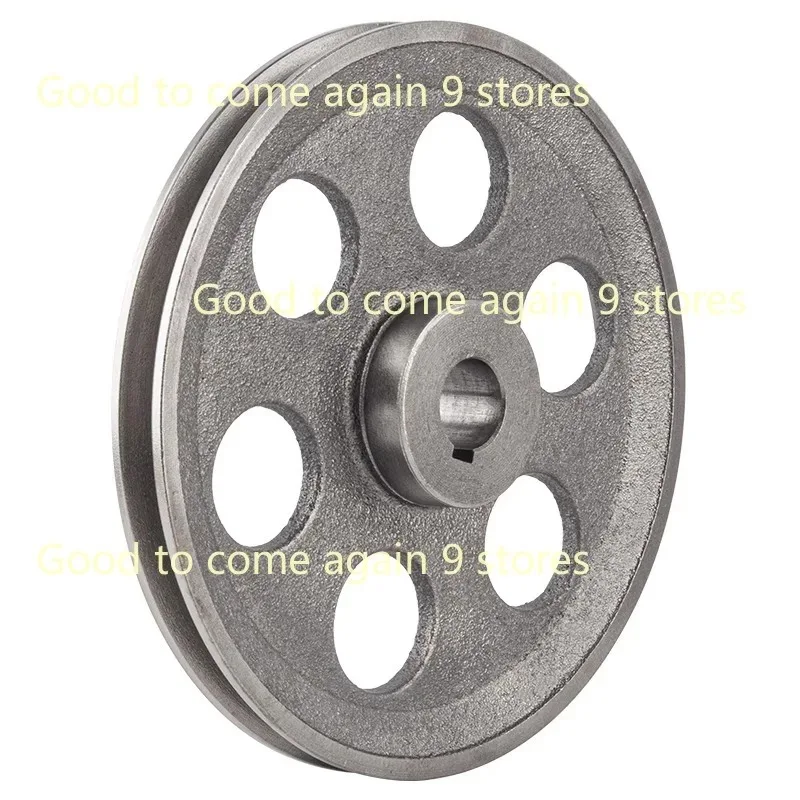 New 1pcs Thickened V-Belt Pulley Hollow Dia 180mm Single-Slot A Type Pulley Cast Iron Wheel Power Tool Accessories