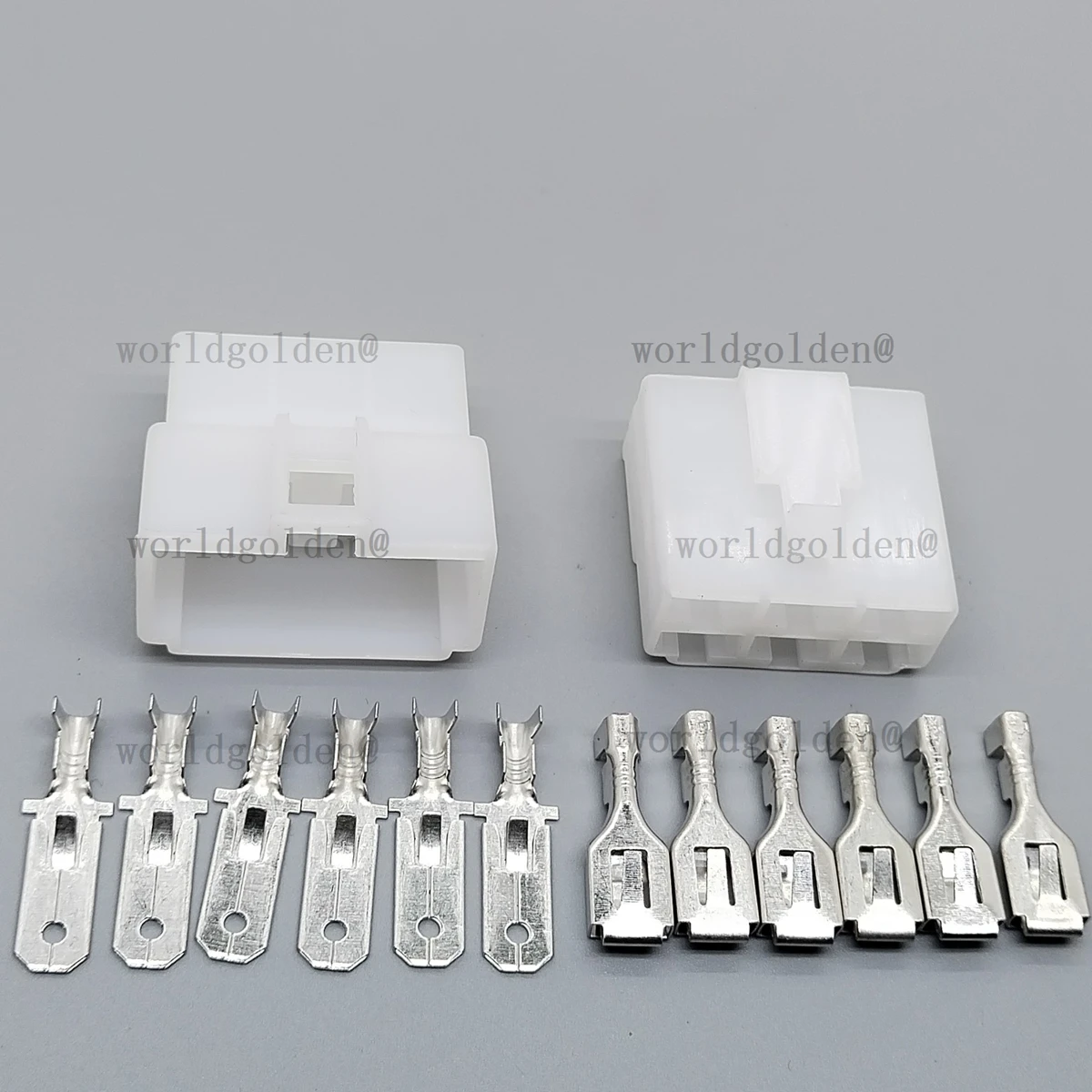 6Pin 6.3mm Male Female Plug For Auto Motorcycle E-bike Wiring Harness Assembly car connector