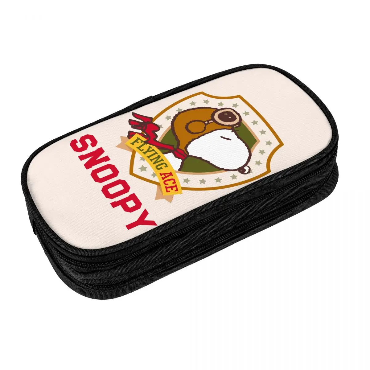 Snoopy Flying Ace Badge Peanuts Anime Insulated Lunch Bag Food Container Reusable Thermal Cooler Lunch Boxes For Work