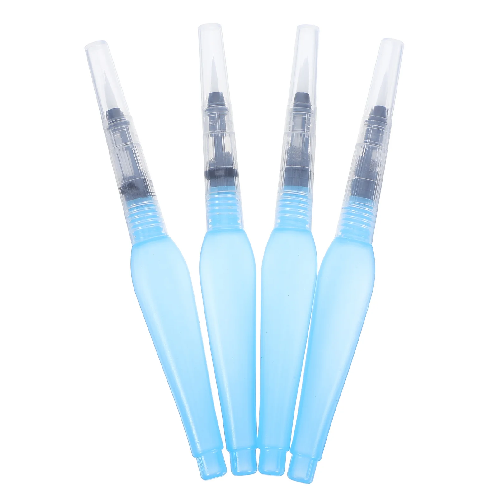 

4Pcs Refillable Watercolor Brush Pens Set Portable Nylon Tip Water Soluble Paint Brushes Drawing Art Travel Craft Kid Adult