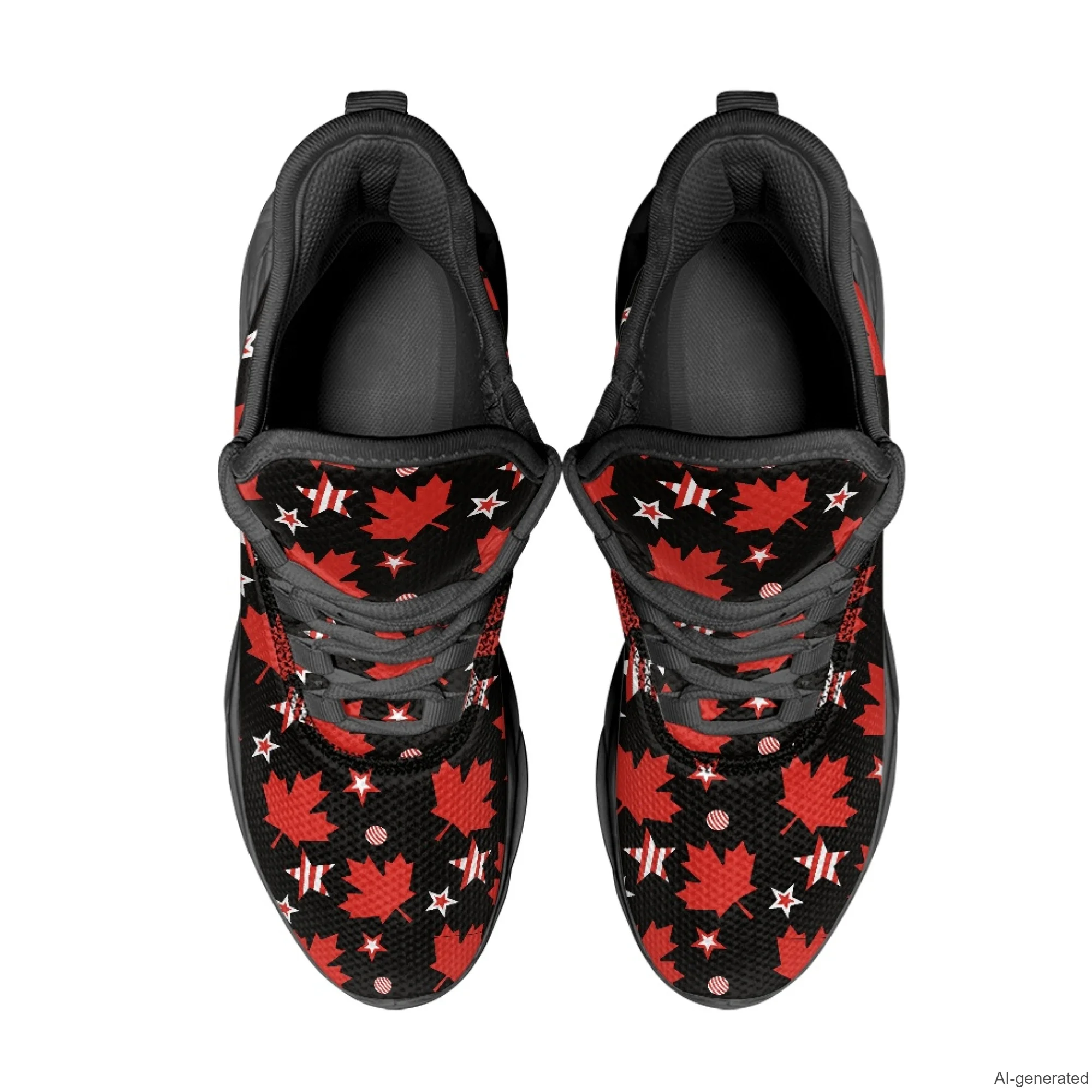 XIXIRIMIDO Max Soul Shoes Canadian Flag Print Running Shoes for Men Casual Fashion Women Snakers Walking Shoes 35-48