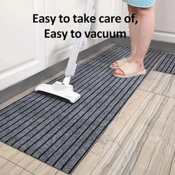 Striped Floor Carpet House Entrance Mat Floor Rug Carpet Household Water Absorbing Non-slip Kitchen Rugs Foot Mat For Hallway