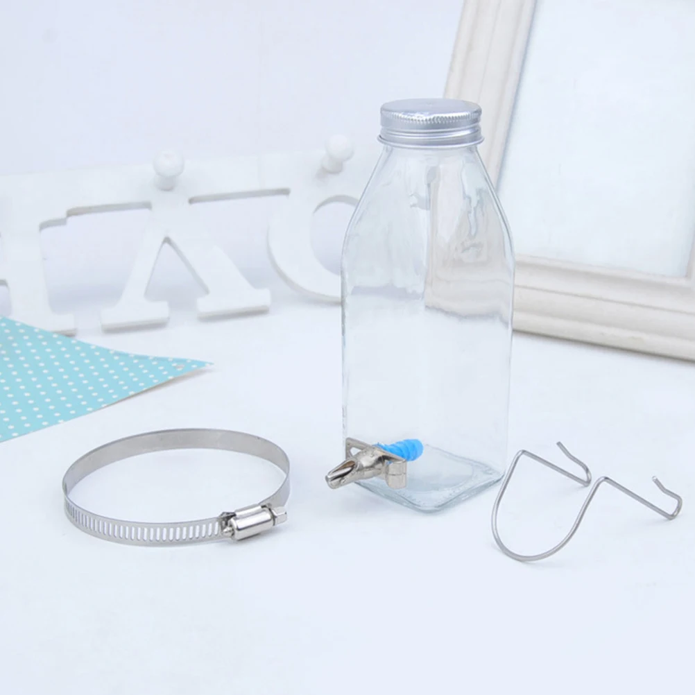 

1 set Small Pet Drinking Bottle Rabbit Waterer Hanging Anti-Leak Hamster Water Bottle Pet Waterer Sturdy Wear-Resistant Clean