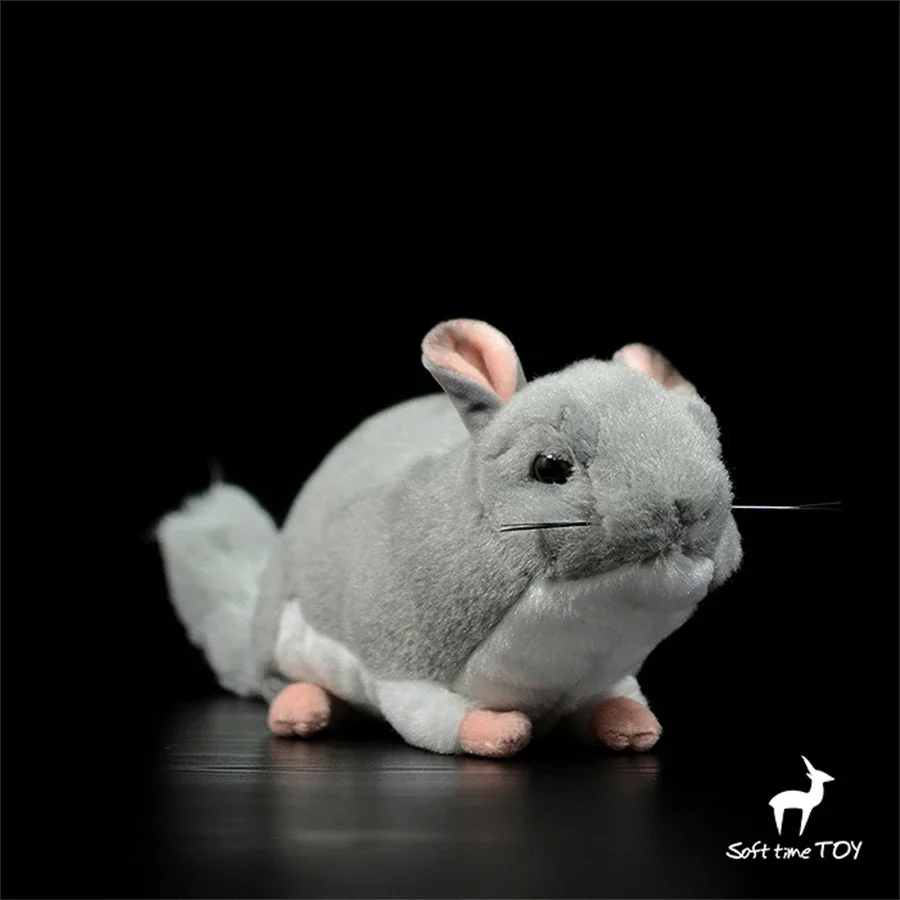 Hamster High Fidelity Anime Cute Plushie Chinchilla Plush Toys Lifelike Animals Simulation Stuffed Doll Kawai Toy Gifts For Kids