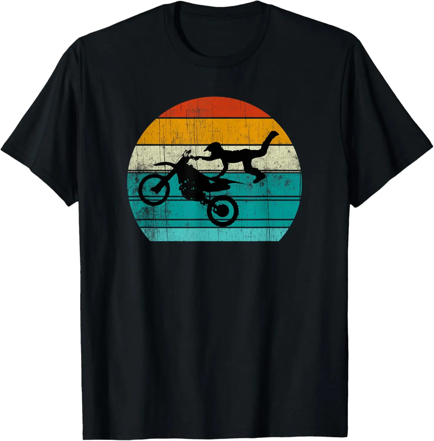 

Dirt Bike Motocross Freestyle Retro Motorcycle Boys Teen Men T-Shirt Motorcycle