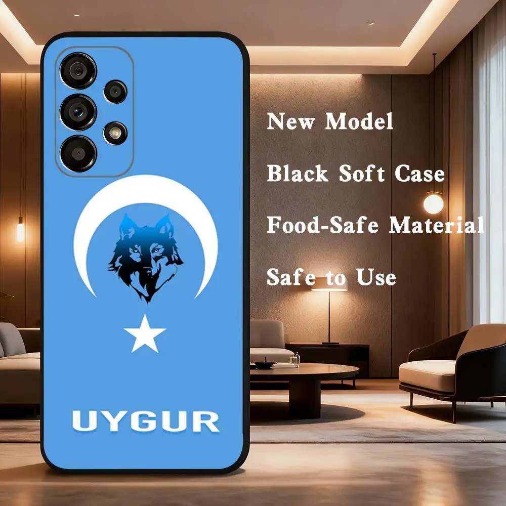 Auferstehung Ertugrul Kayi Flagge Handyhülle für Samsung Galaxy A73,31,32,72,41,53,52,71,22,5G,Note,J7,8,9 Soft Black Cover