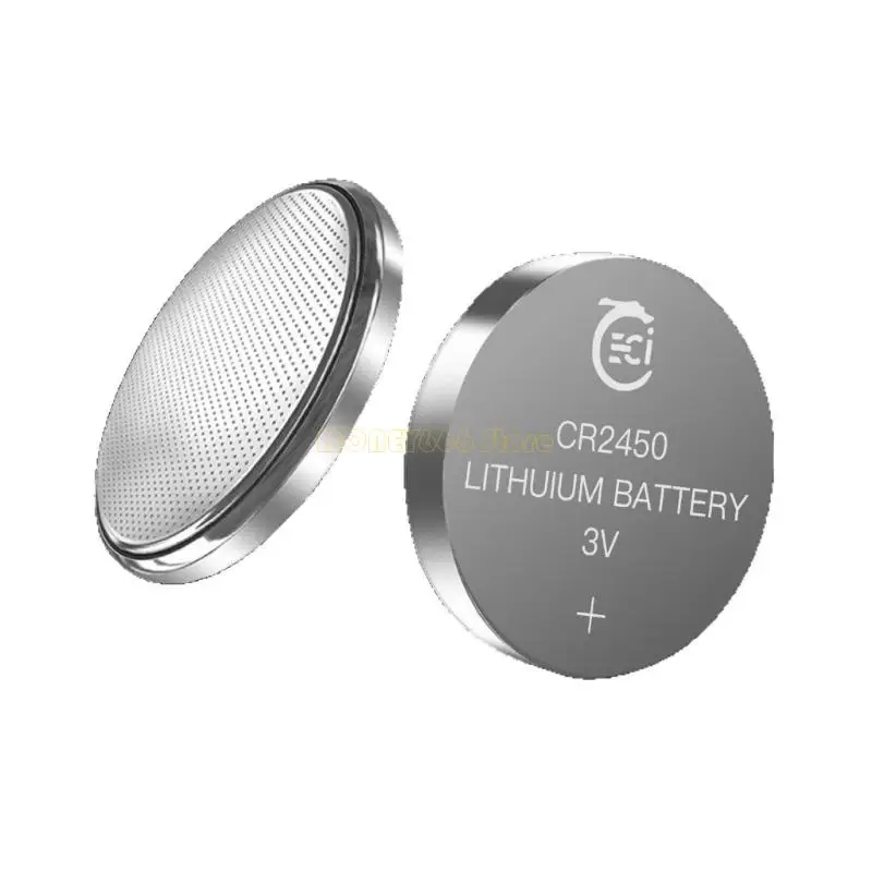 F62C 5PCS CR2450 LITHIUM COIN PIN