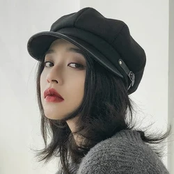 Y2 Hat Girl Lightweight Beret Female Korean Version Painter Hat Cute Duck Tongue Hat Fashionable Leisure Cap