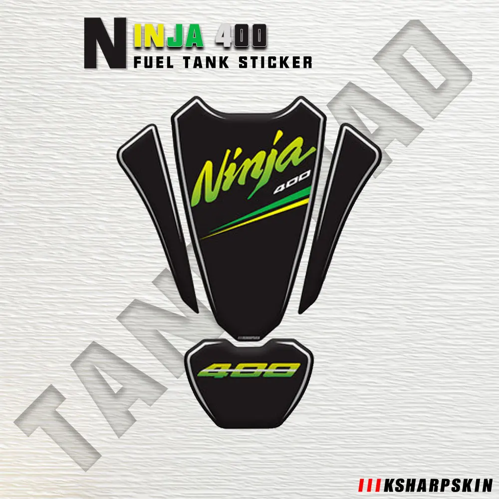 

3D Motorcycle Tank Pad Decal Protector stickers for KAWASAKI NINJA400