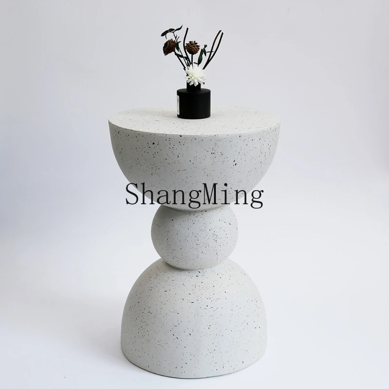 SM style sofa side few bed and breakfast apartment small apartment living room coffee table creative small table