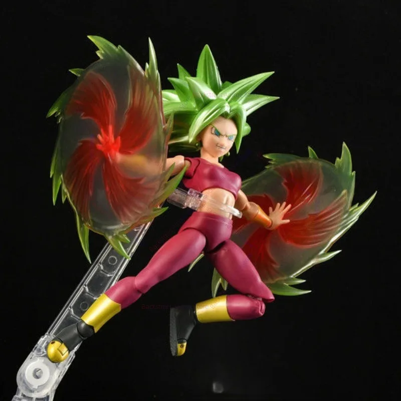 En Stock Original Bandai SHFiguarts Dragon Ball Super Super Saiyan Kefla figura Anime figura de acción modelo de juguete