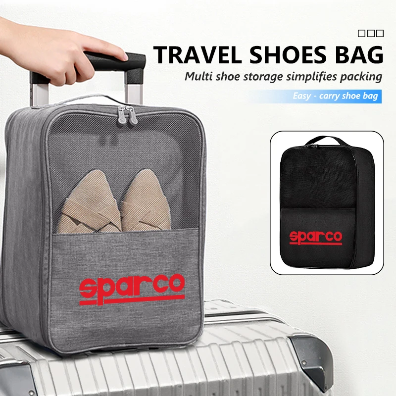 Borsa porta scarpe da viaggio impermeabile per auto, organizer per scarpe Sparco