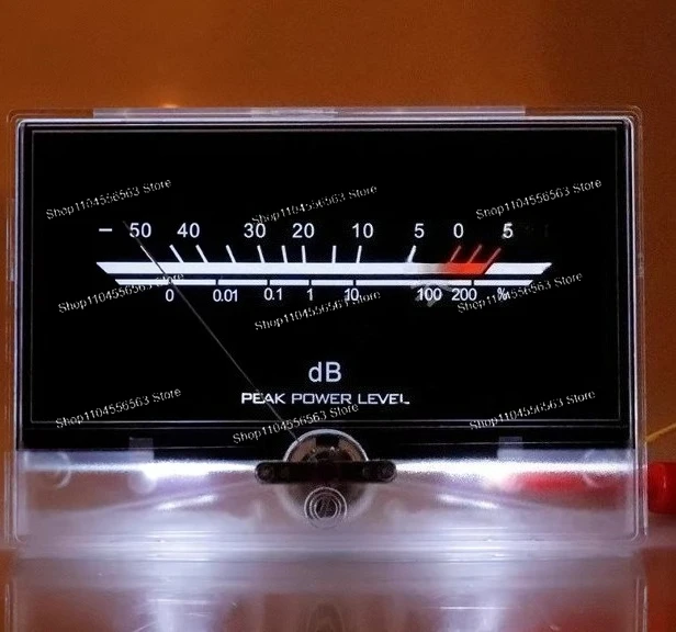 High Precision Backlit VU Meter Amplifier P-134 with dB Measurement for Audio and Laboratory Use