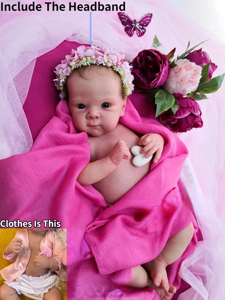 18 Inch Full Silicone Bettie Girl Reborn Baby Doll Handmade Soft Touch Newborn Baby Toy For Children Birthday Gifts