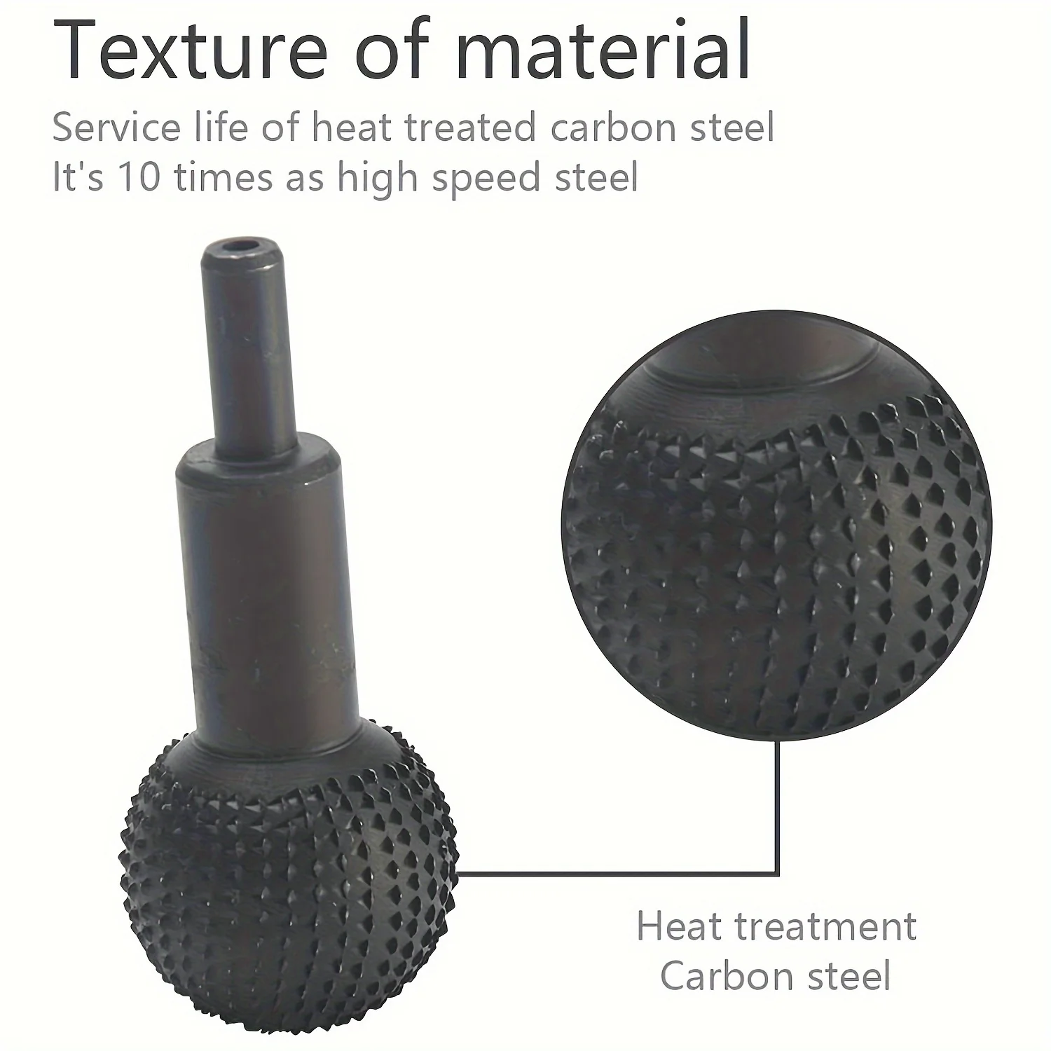 41,2mm Rotierender Holzbearbeitungs-Aufsatz Hartmetall-Fräskugel Rotierender Fräskopf Holzschnitz- und Schleifkopf Kugelfräser – Detail 7