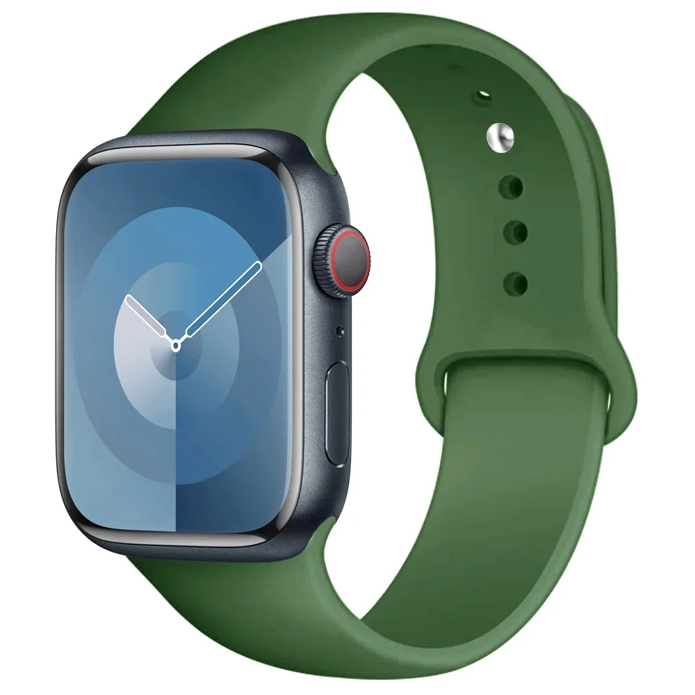Siliconen band voor Apple Horlogeband 44mm 45mm 40mm 41mm 42-46mm 49mm sportarmband iwatch serie 11-10-9-8 7 6 5 4 SE-Ultra 2/3