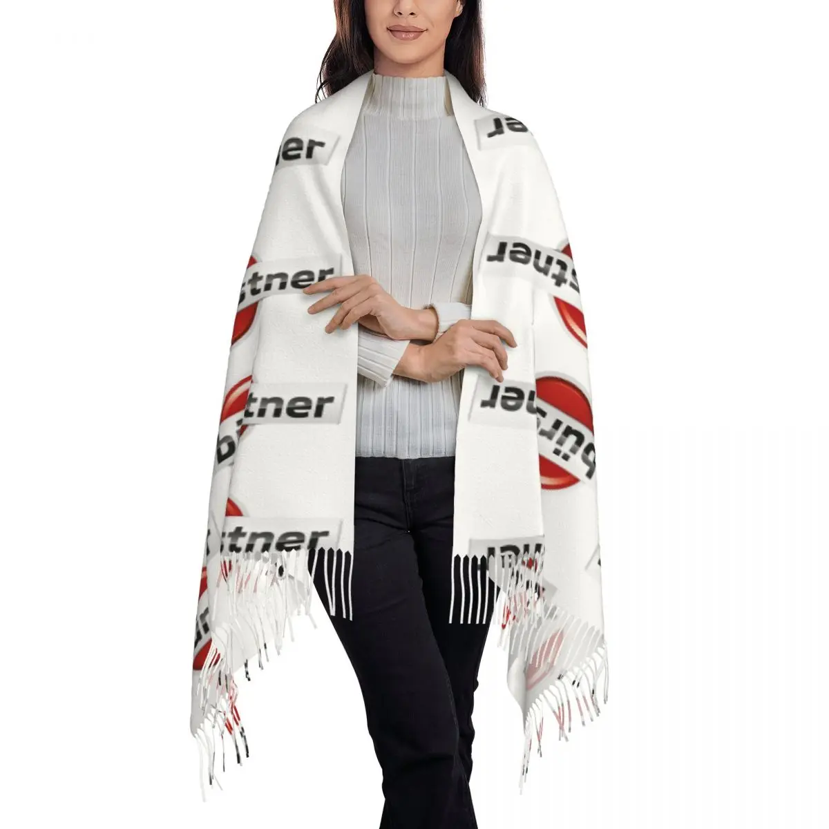 Burstner Caravan Scarf Tassel Scarves Women Soft Warm Shawls and Wraps Long Fall Winter Shawl Wrap