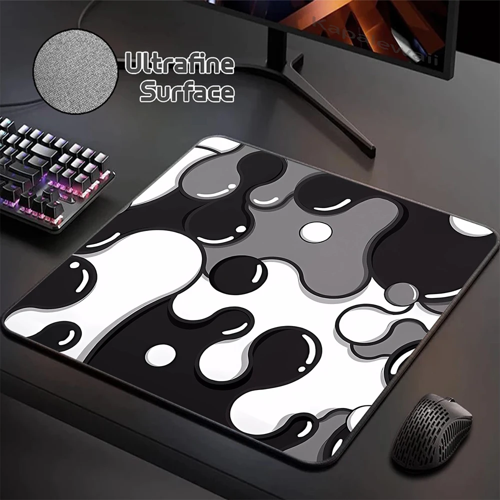 

Ultrafine Surface Mousepad Computer Keyboard Pads Strata Liquid Desk Mat Laptop Soft Anti-slip Table Mat Mouse pad 400X450MM