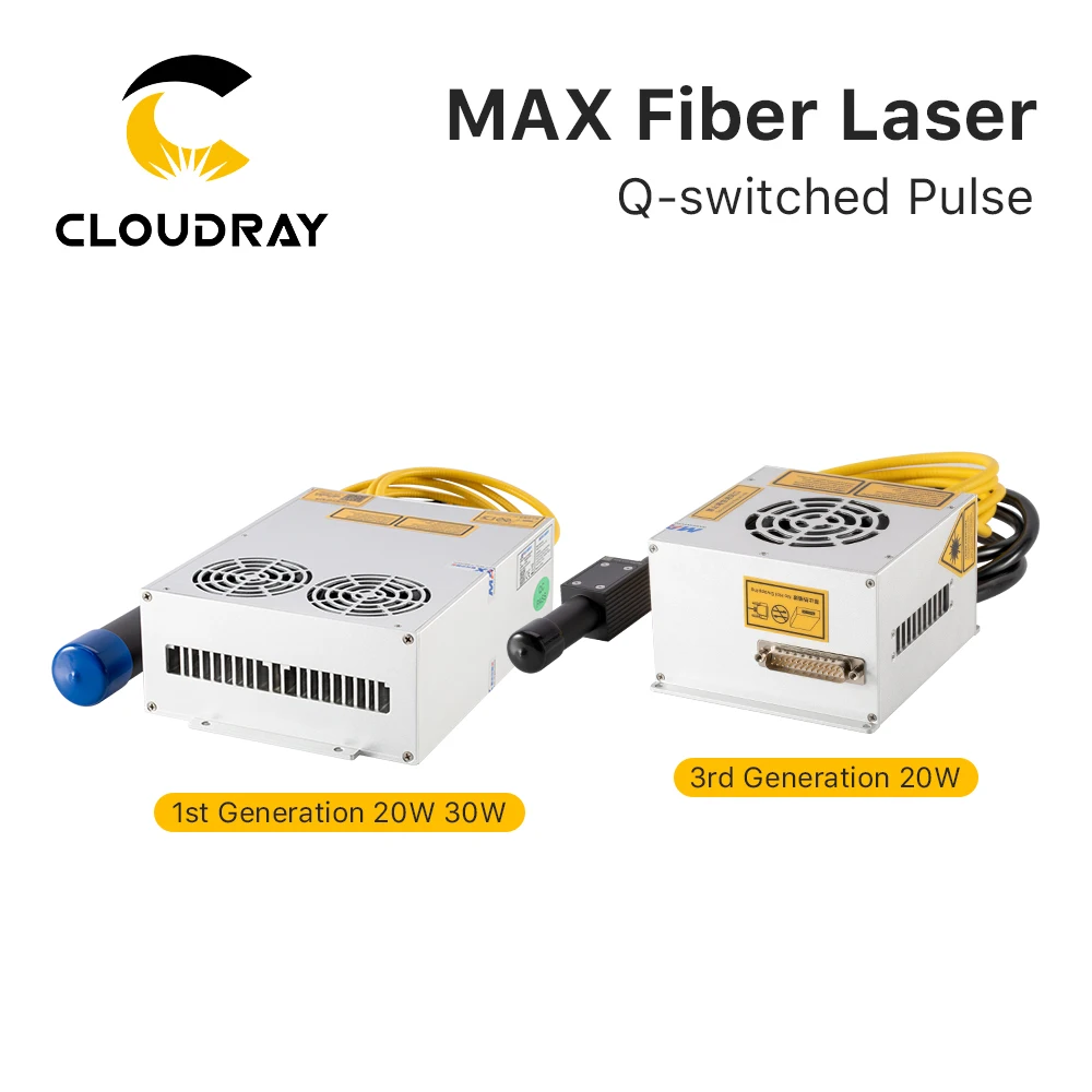 Cloudray MAX MFPN-20M/30M Fiber Laser Q-switched Pulse 1064nm Fiber Laser Source for Laser Marking Machine