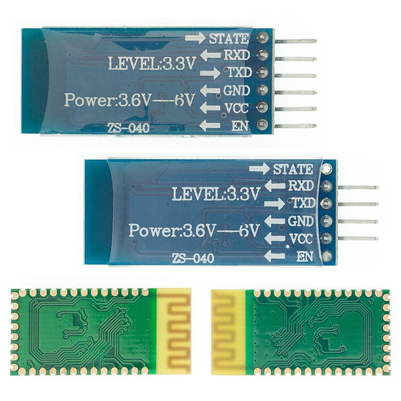 HC-05 HC-06 Modulo slave ricetrasmettitore wireless Bluetooth RF HC05 / HC06 Convertitore e adattatore da RS232 / TTL a UART per Arduino NUOVO