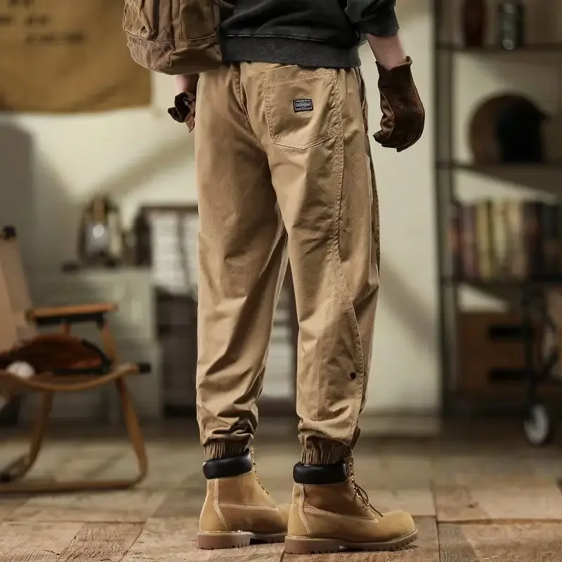 

Motorcycle Plain Outdoor Men's Cargo Pants Regular Fit Emo Korean Style Designer Cheap High Quality Loose Nylon Male Trousers