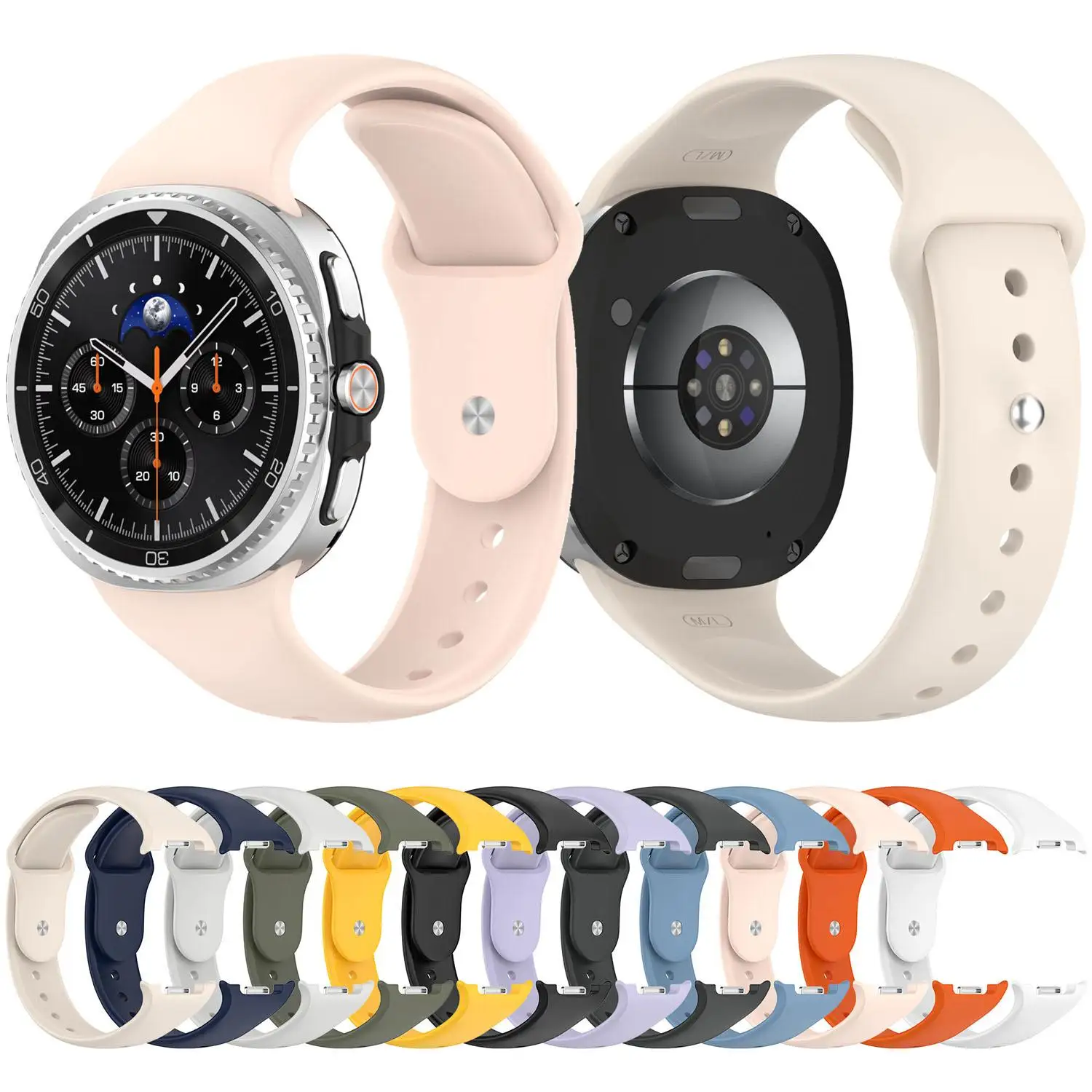 

Soft Silicone Strap For Samsung Galaxy Watch 8 40mm 44mm No Gaps Bracelet Wristband Galaxy Watch 8 Classic 46mm Accessories Belt