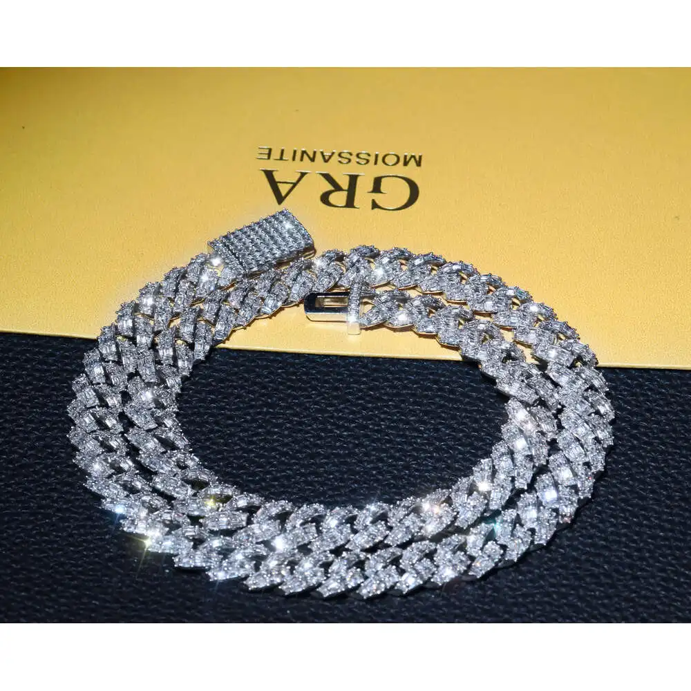 Fine Jewelry Necklaces 925 Sterling Silver Diamond Necklace Europe and the United States Popular