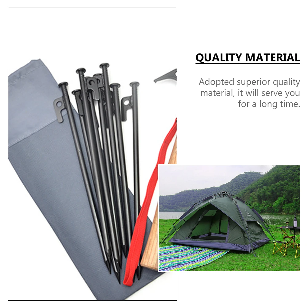

2 pcs Tent Stakes Storage Bag Oxford Fabric Camping Organizer Portable Lightweight Outdoor Container Pegs Holder
