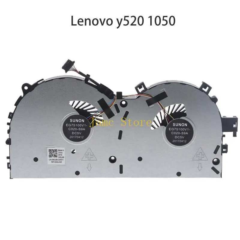 LX0B Laptop CPU Radiator 5V 8 pin 8-wires for Legion Y520-15IKBA Y520-1
