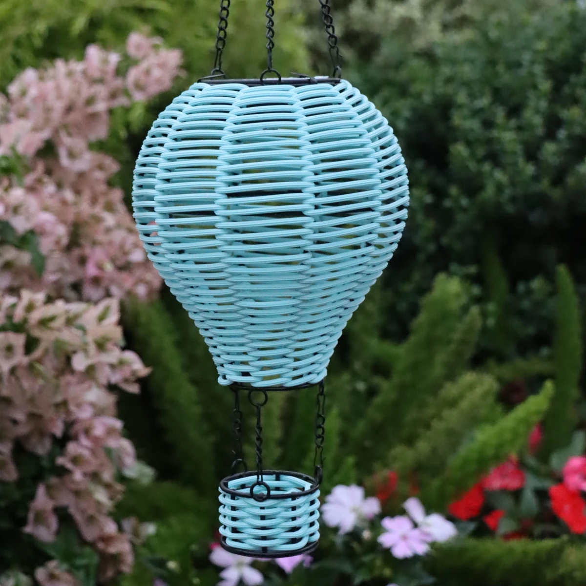 Outdoor Lighting Chandelier - Handgeweven rotan zonne-lamp, geen elektriciteit van