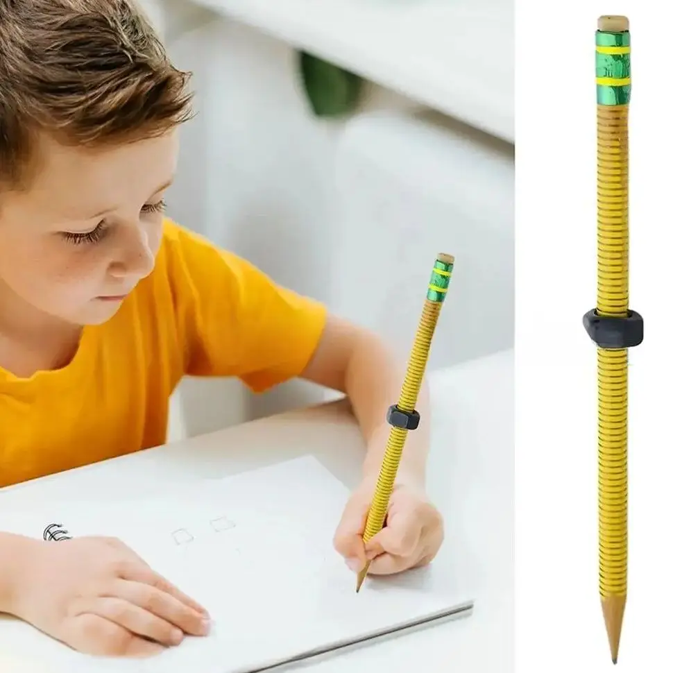 

2B гайка декомпрессионная ручка резьбовой карандаш Fidget Twist и пишу утяжеленные деревянные карандаши Fidgets с вращающейся гайкой для снятия стресса