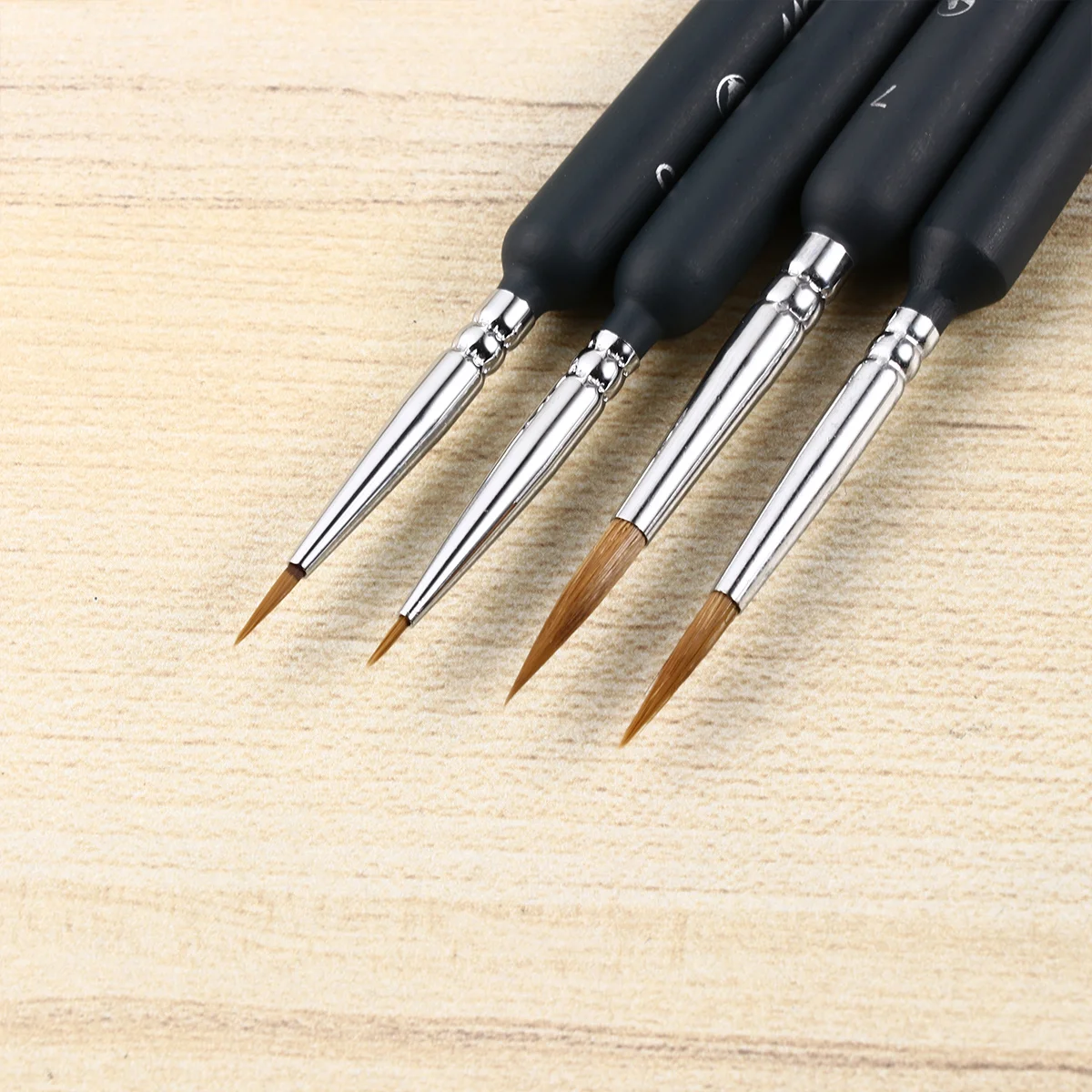 

10pcs Oil Painting Brush Set Wolf Fine Tip For Acrylic Watercolor Gouache Art Painting Travel Friendly Kids Beginners