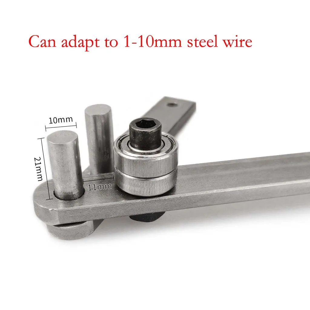 Manual Bending Rod Tool Manual Rod Bender Mini Tubing Bender Workbench Bending Tool Flat Bar Rod Bender Heavy Duty Steel Wire