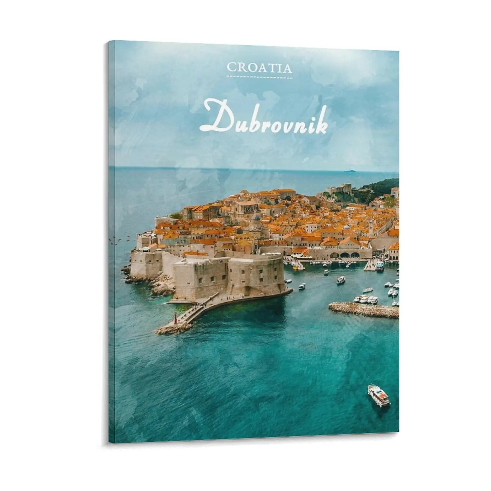 

Dubrovnik Croatia Canvas Painting Funny Party Plates Wall Mural Iron Garage Framed Wall Paintings