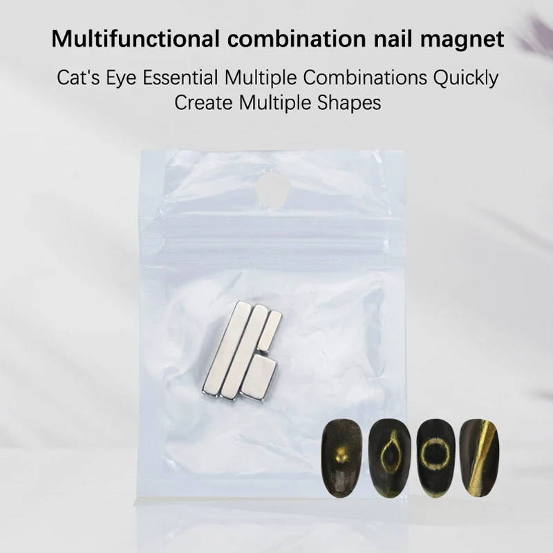 4 pz/set magnete a striscia spessa Cat Eye magnete magnetico per unghie Gel UV Polish Stick Board accessori multifunzione per la decorazione delle unghie