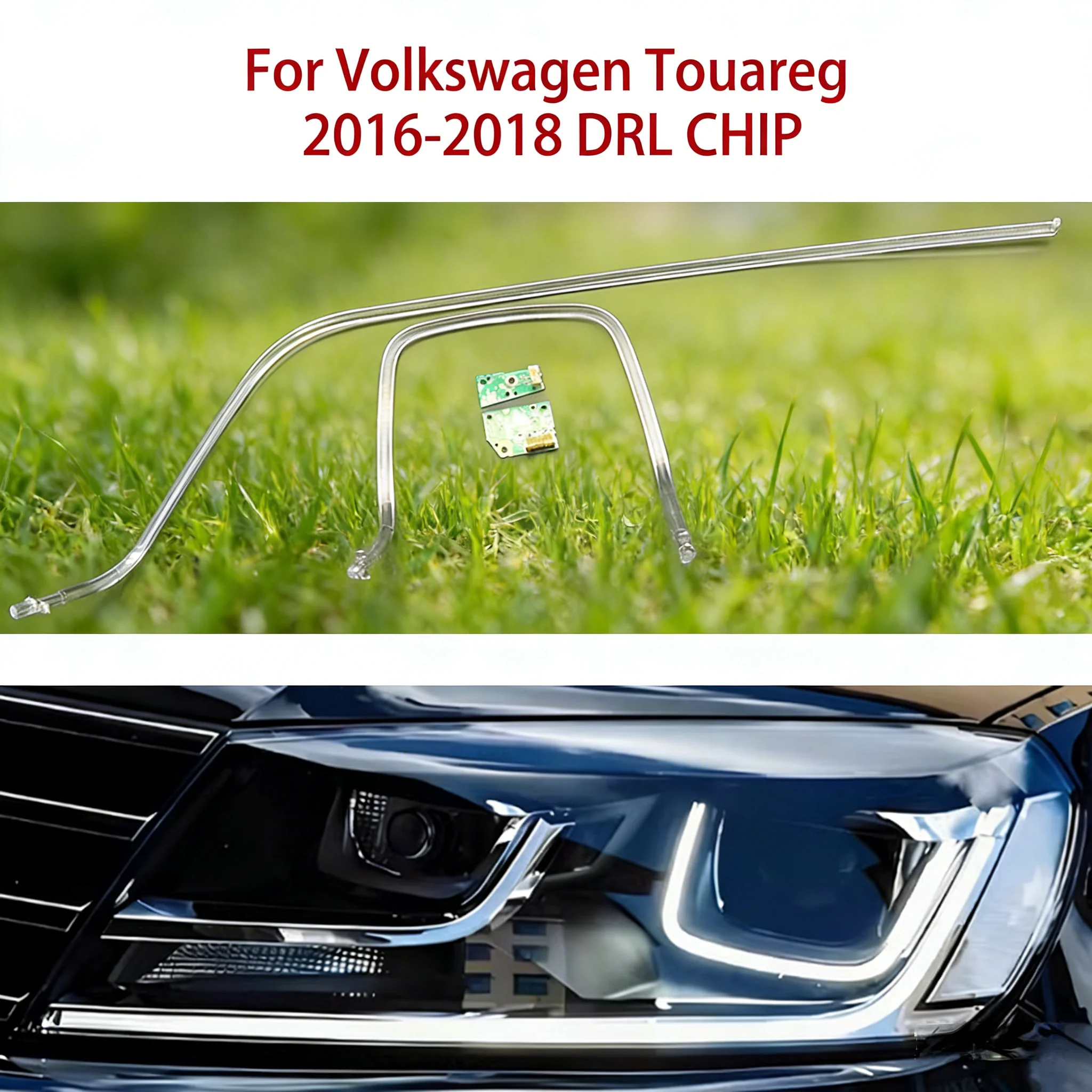 

For Cadillac XT4 2018-2023 Car DRL Headlight Light Guide Plate Daytime Running Lamp Tube